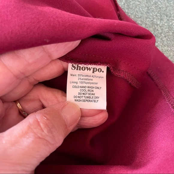 📦 SALE | Showpo. | Wild Nights A-Line Spaghetti Strap Tea Length Dress Wine - Picture 7 of 8